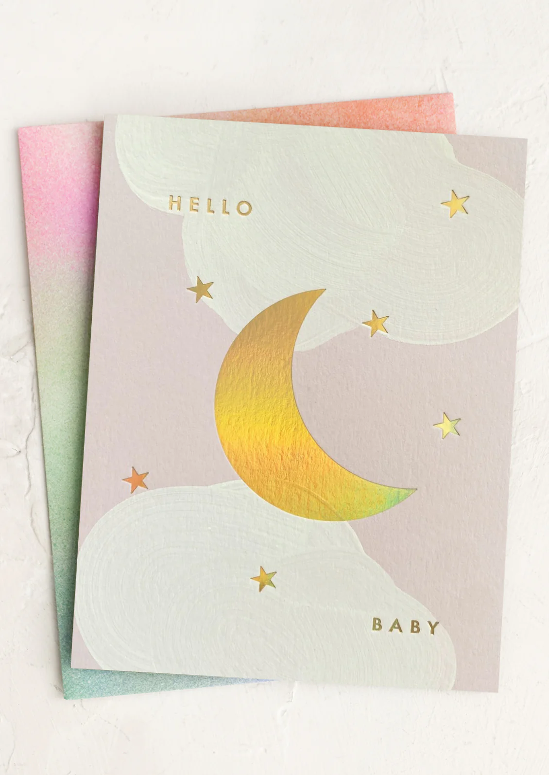 Hello Baby Moon Card