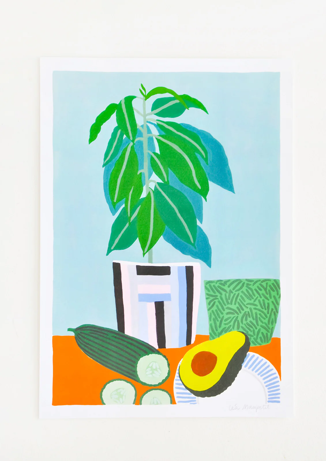 Houseplant with Avocado Print