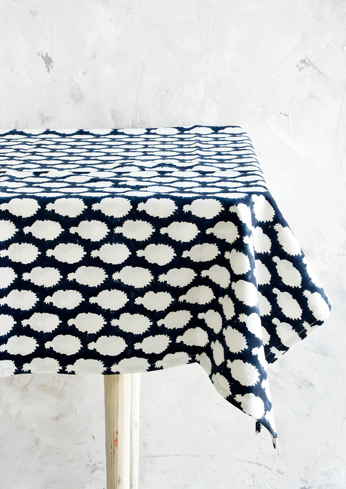 Indian Indigo Cotton Tablecloth