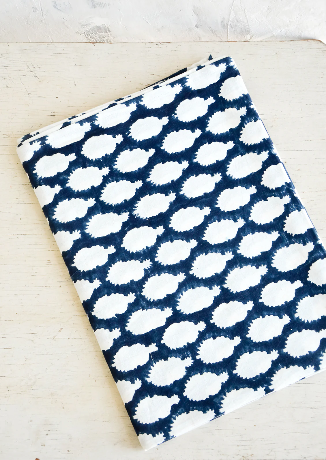 Indian Indigo Cotton Tablecloth - Image 3