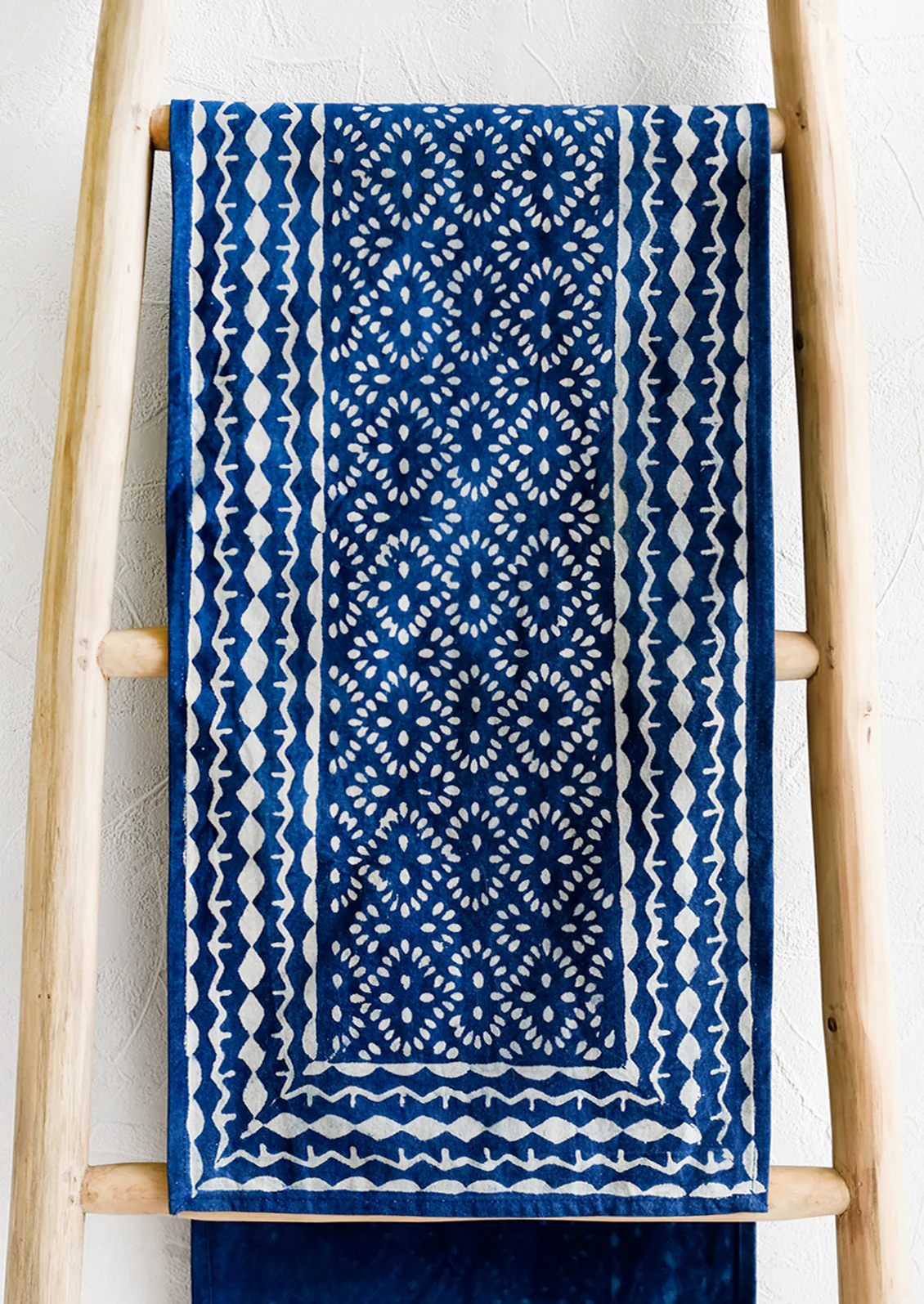Indigo Block Printed Runner