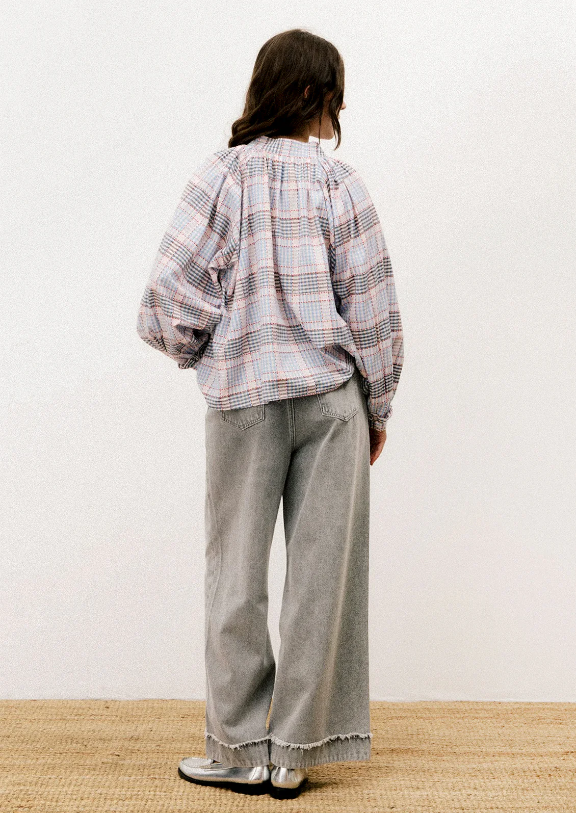 Ingrid Check Blouse - Image 3