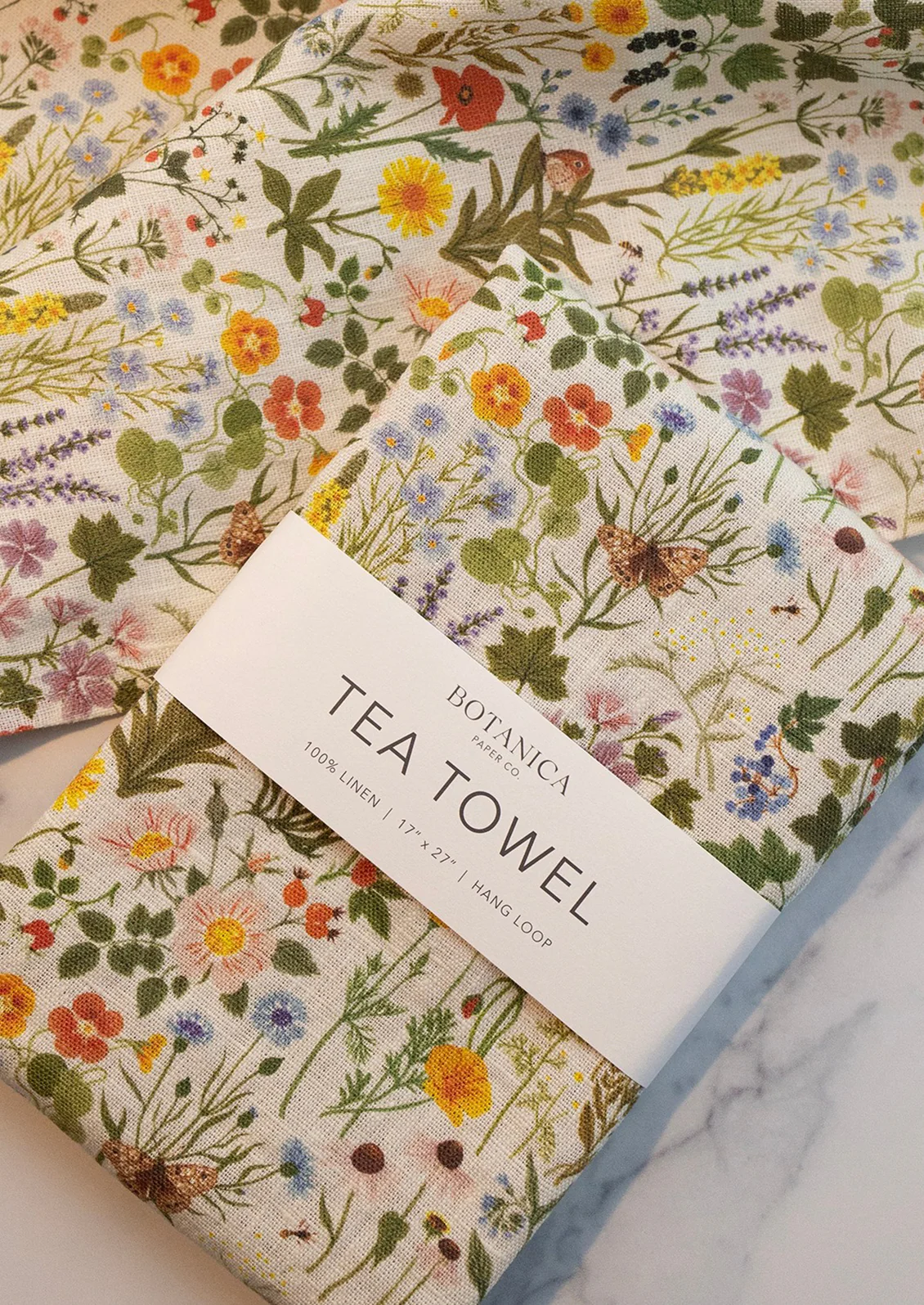 Jardin Linen Tea Towel - Image 4