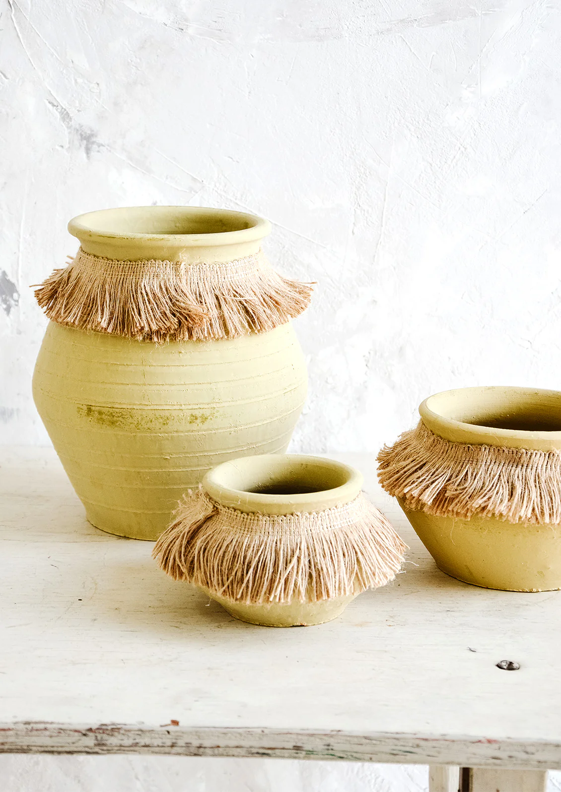 Jute Collared Pot