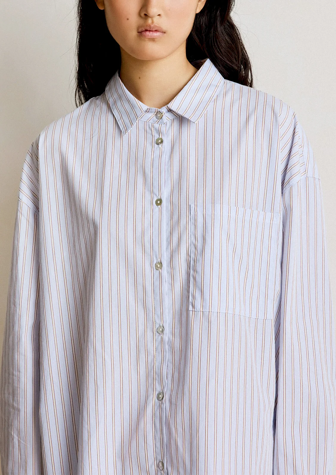Kelya Striped Button Down Shirt - Image 3