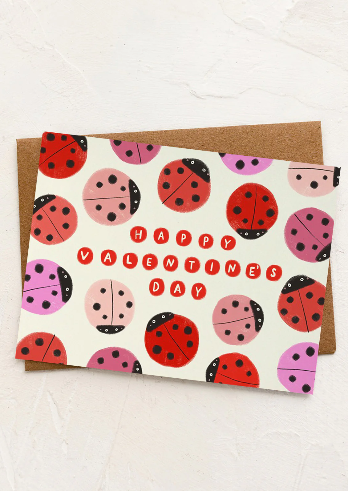 Ladybug Valentine's Day Card