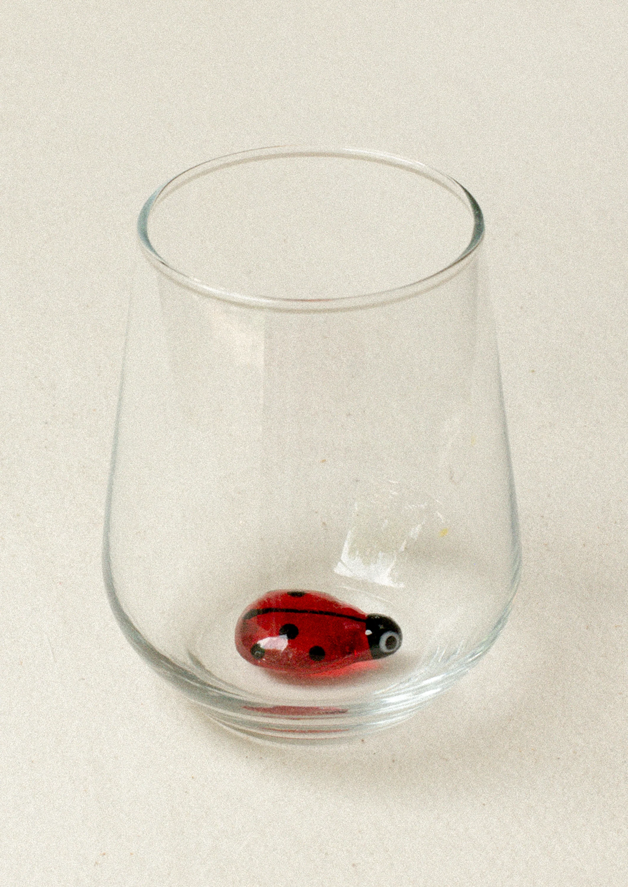 Ladybug Stemless Glass