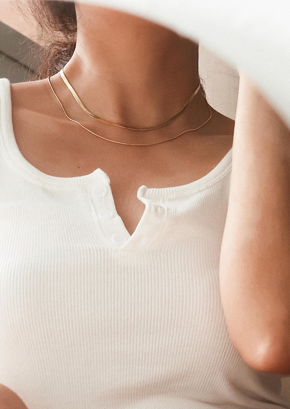 Layered Chain Necklace - Image 3