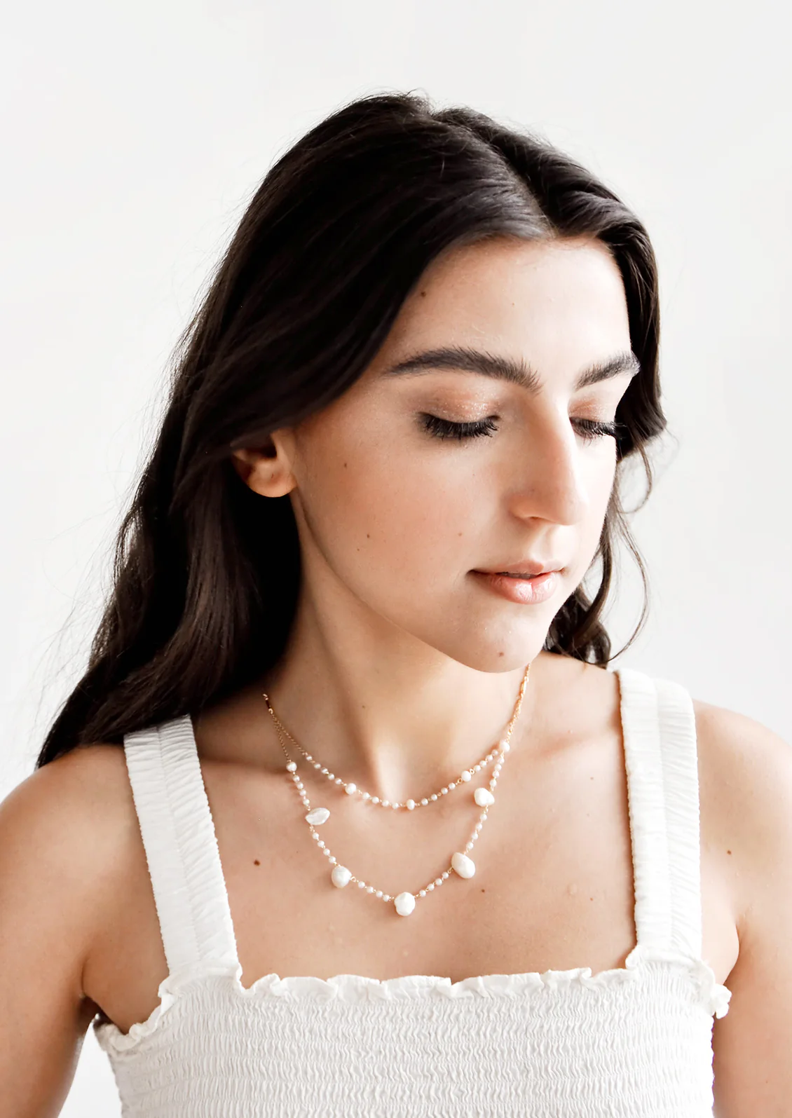 Layered Baroque Pearl Necklace