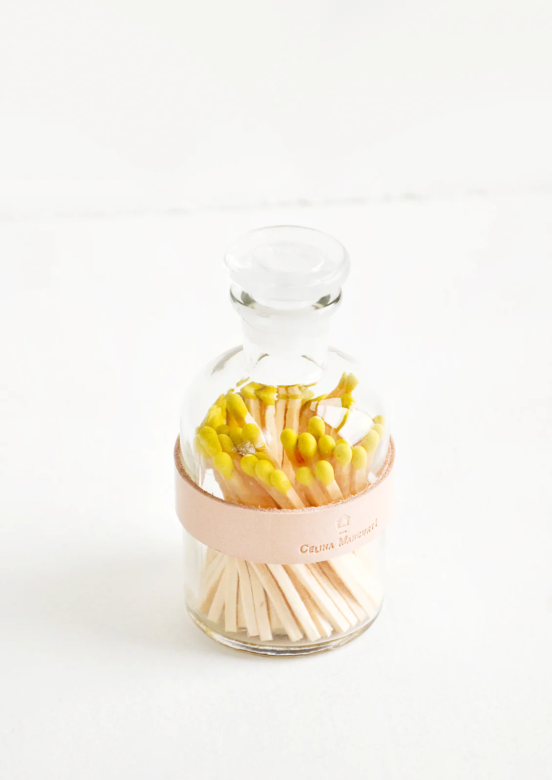Leather Wrapped Match Jar - Image 3