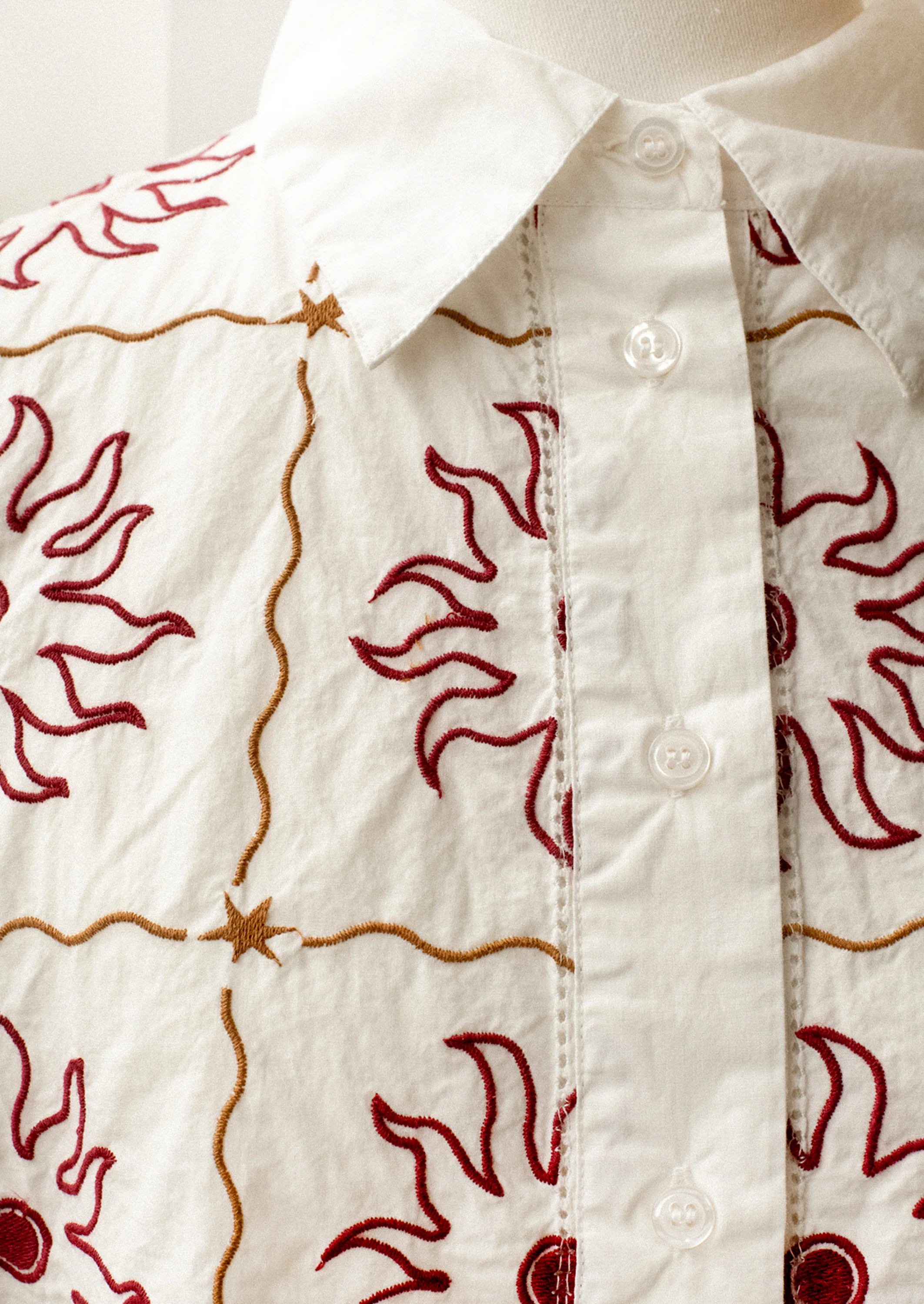 Leon Embroidered Button Down - Image 2