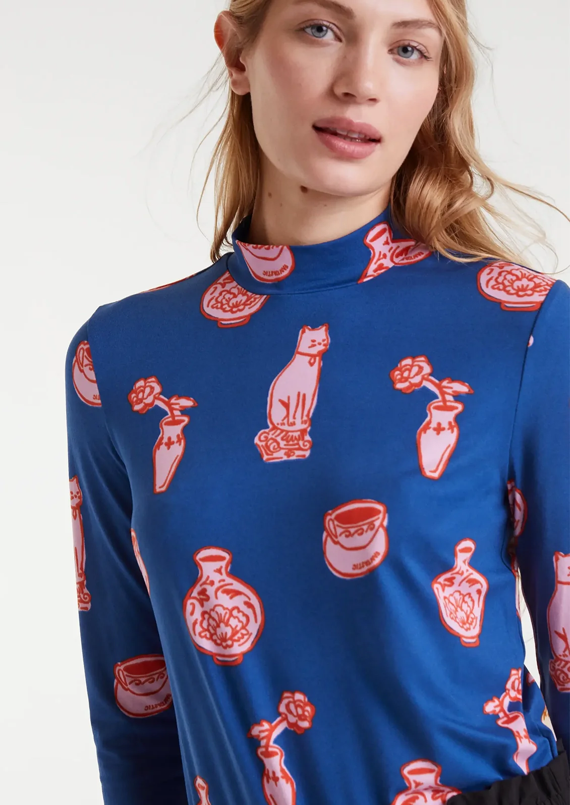 Theophile Mock Neck Top - Image 4