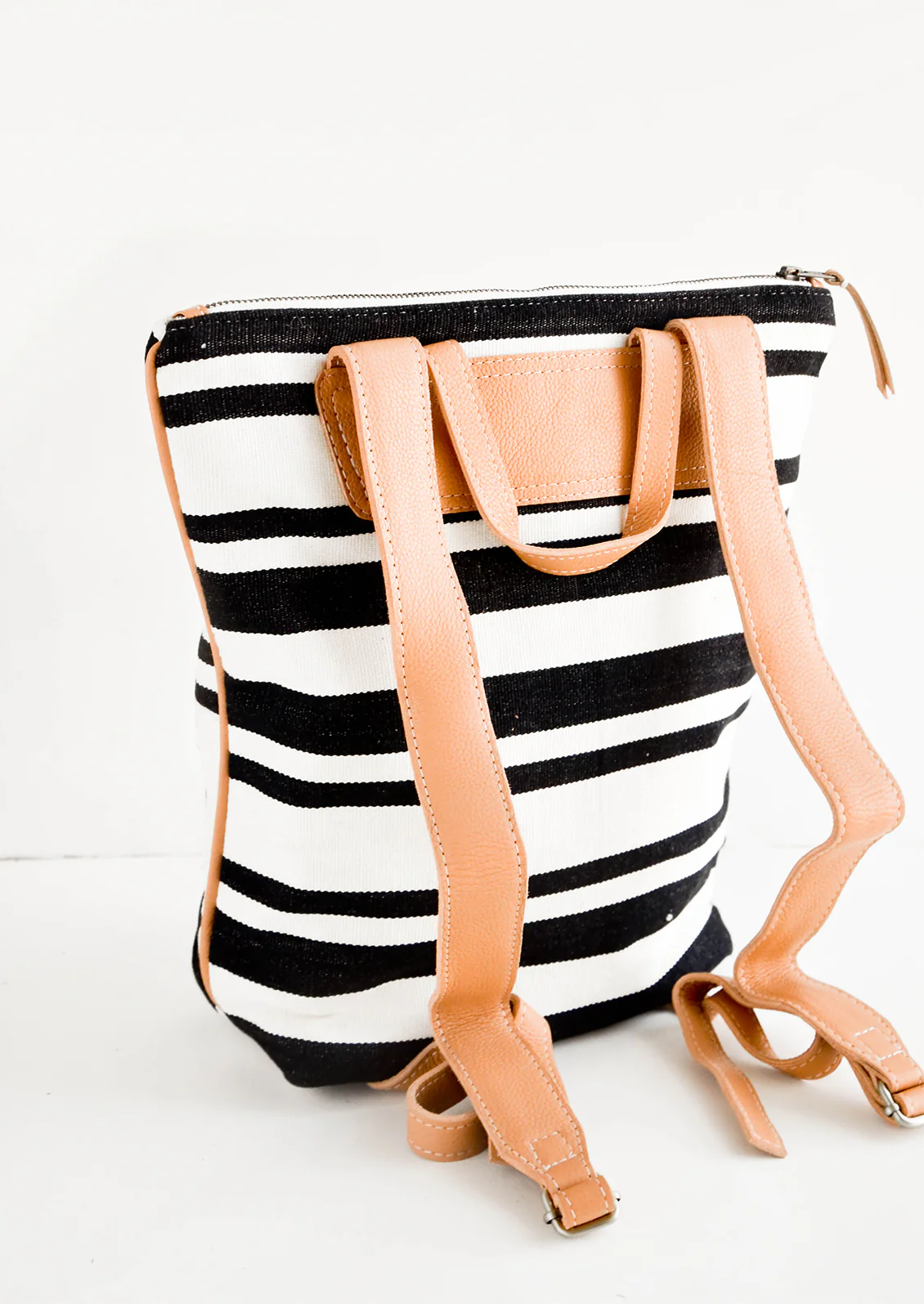 Lorena Canvas & Leather Backpack - Image 3