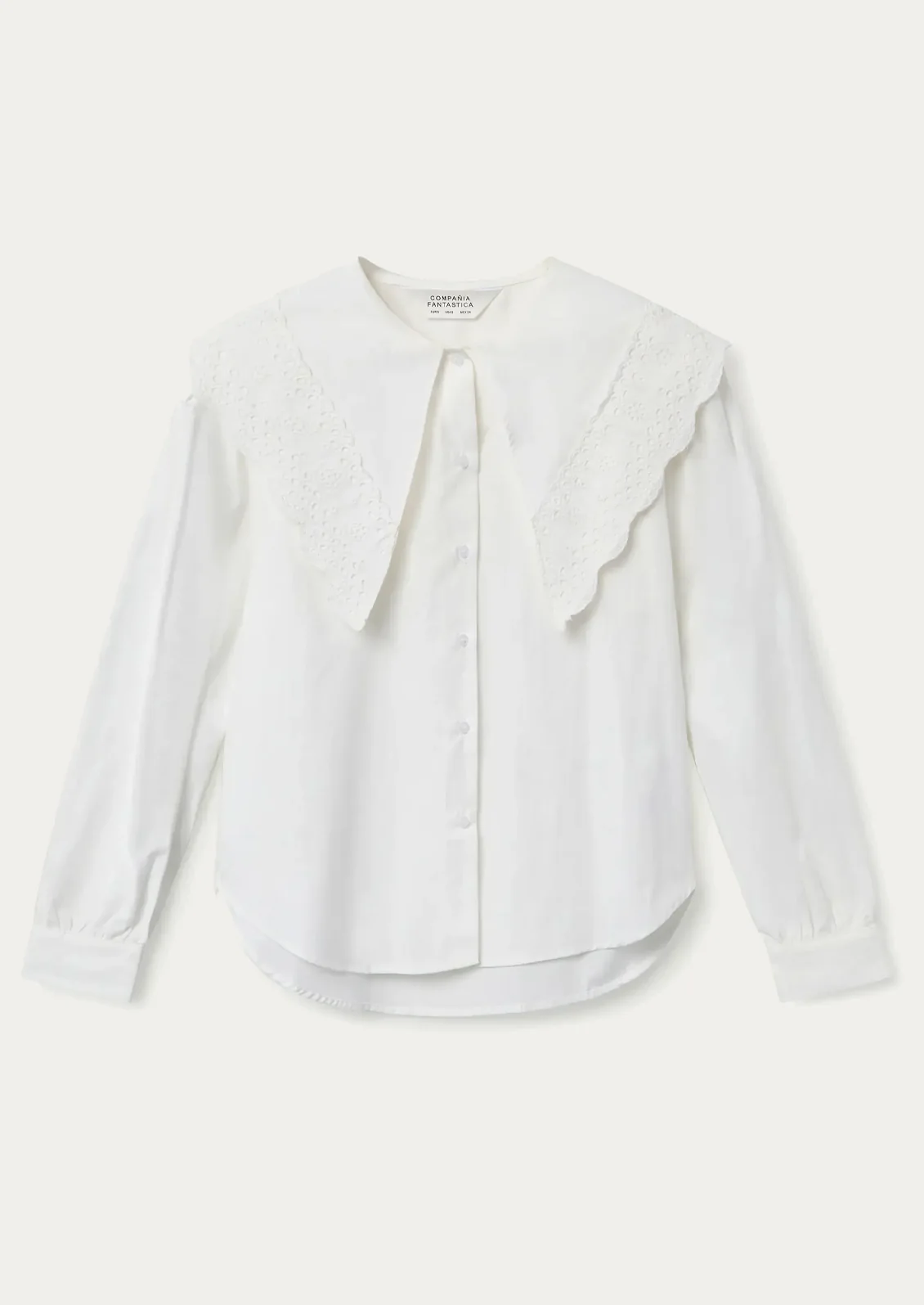 Lucia Eyelet Collar Blouse - Image 3