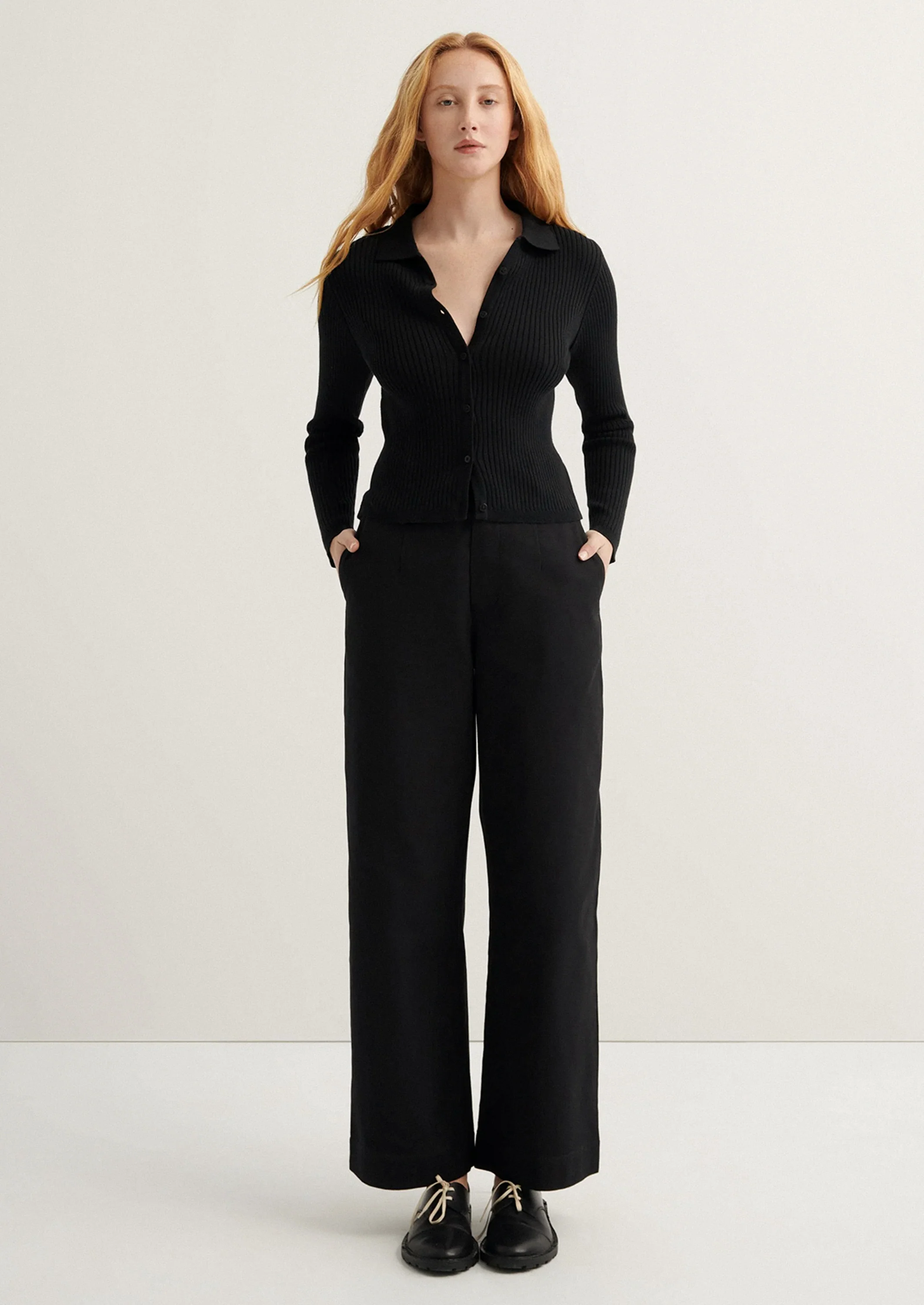 Manuscript Ribbed Cotton Top - Image 3