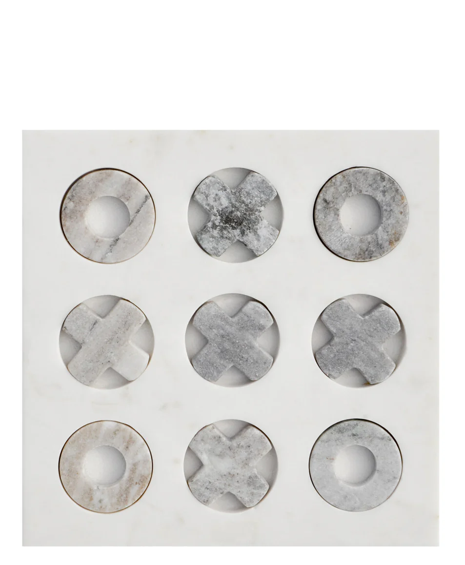 Marble Tic-Tac-Toe Set
