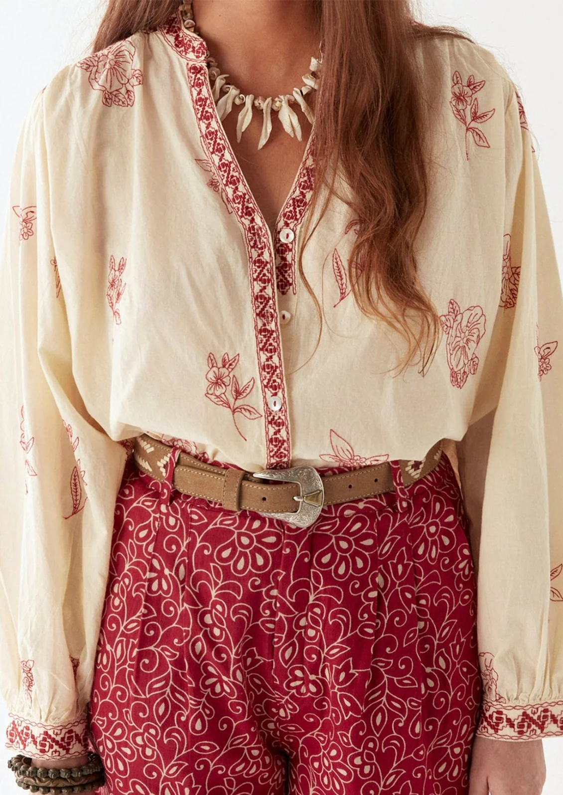 Margaux Embroidered Blouse - Image 3