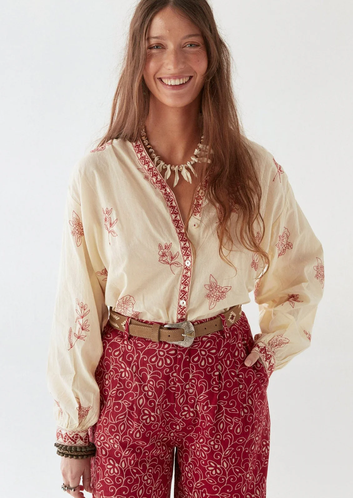 Margaux Embroidered Blouse - Image 4