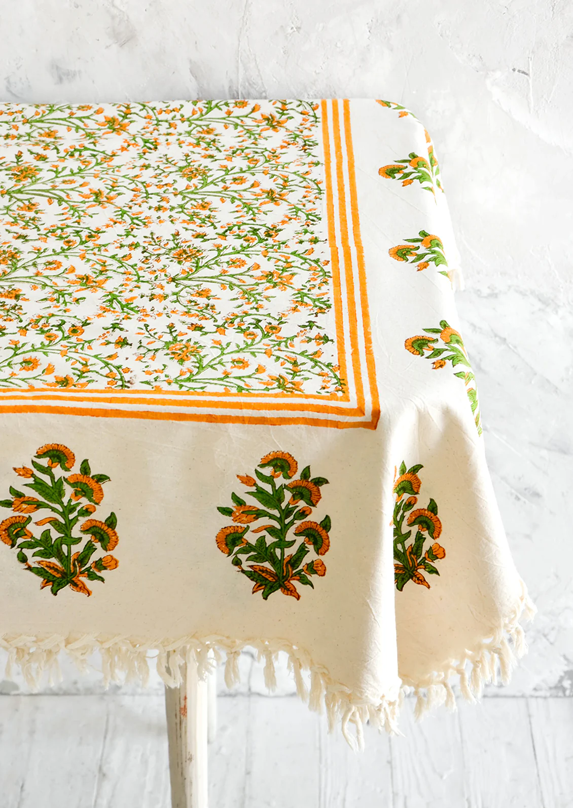 Marigold Tasseled Tablecloth - Image 2