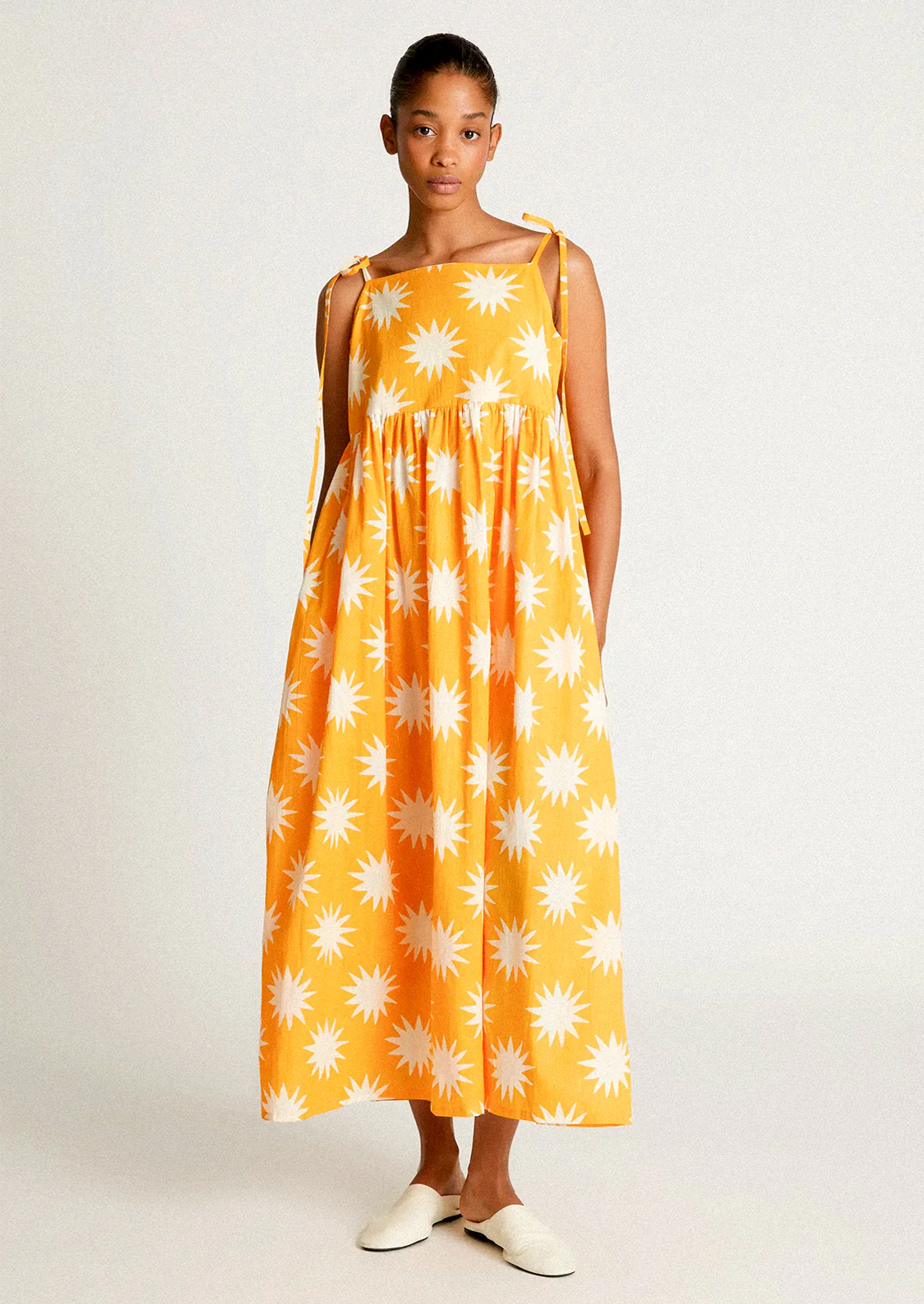 Marisol Tie Shoulder Dress in Big Sun