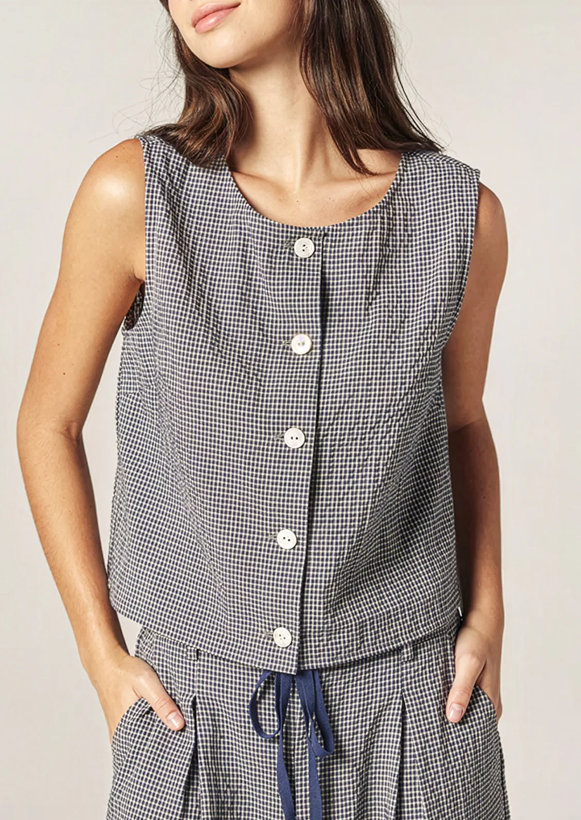 Marly Seersucker Cotton Top