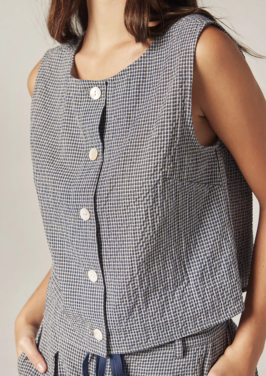 Marly Seersucker Cotton Top - Image 2