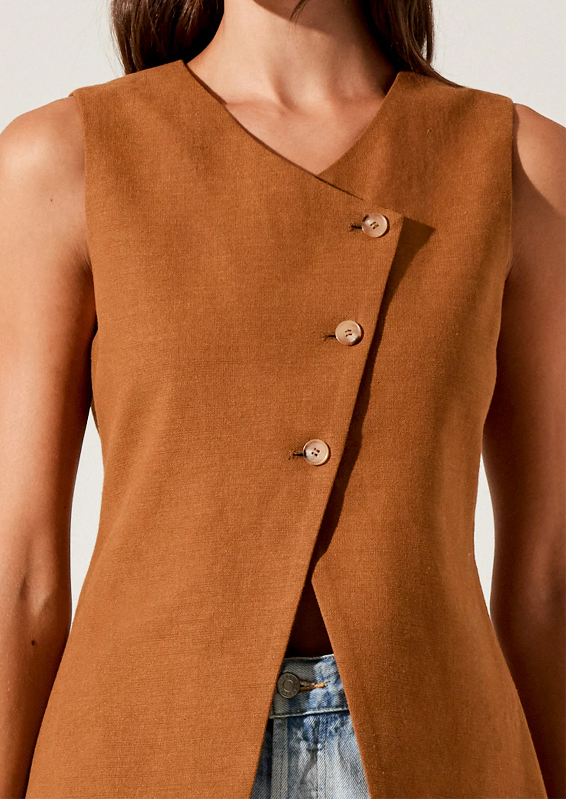 Mars Linen-Cotton Vest
