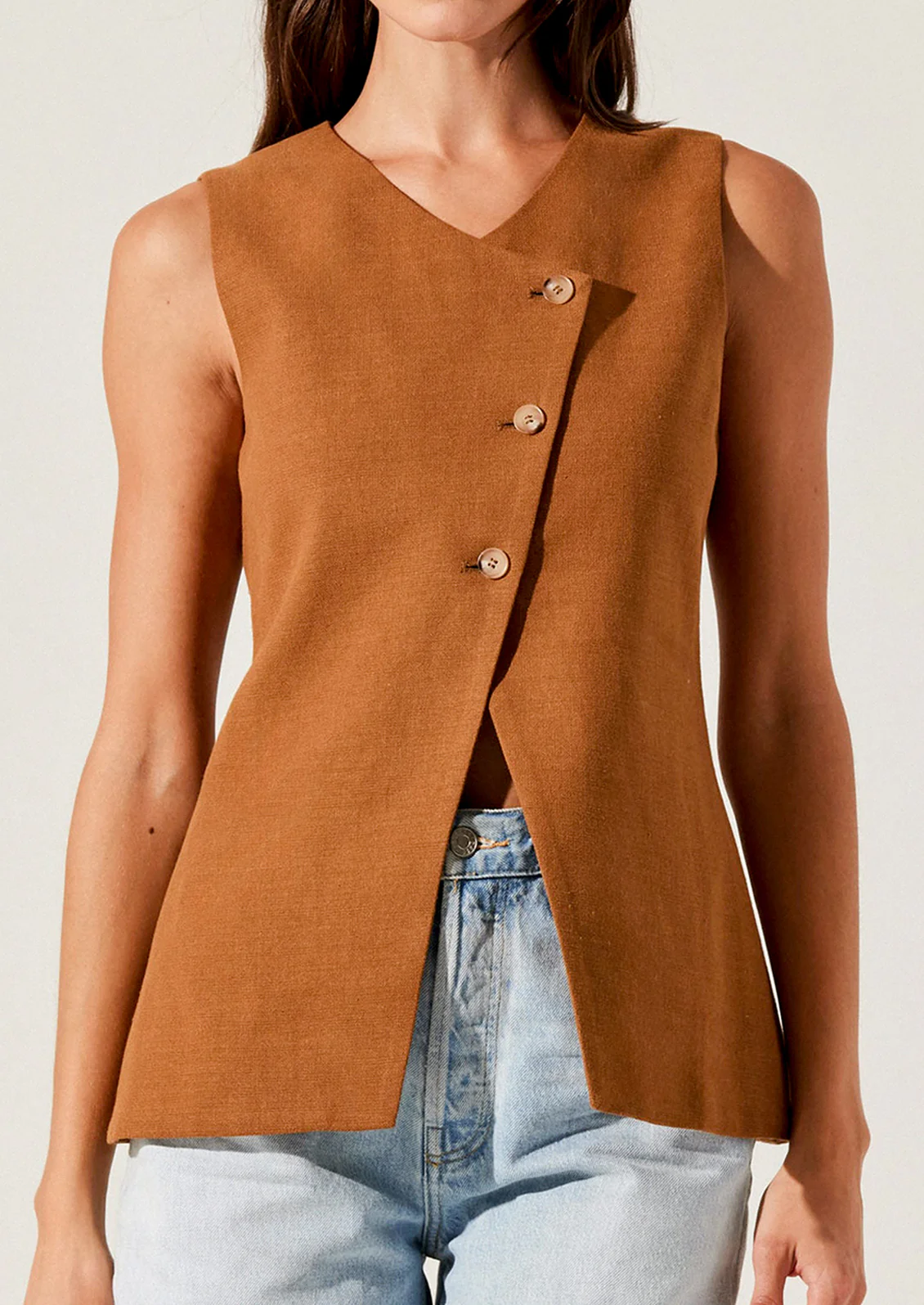 Mars Linen-Cotton Vest - Image 3