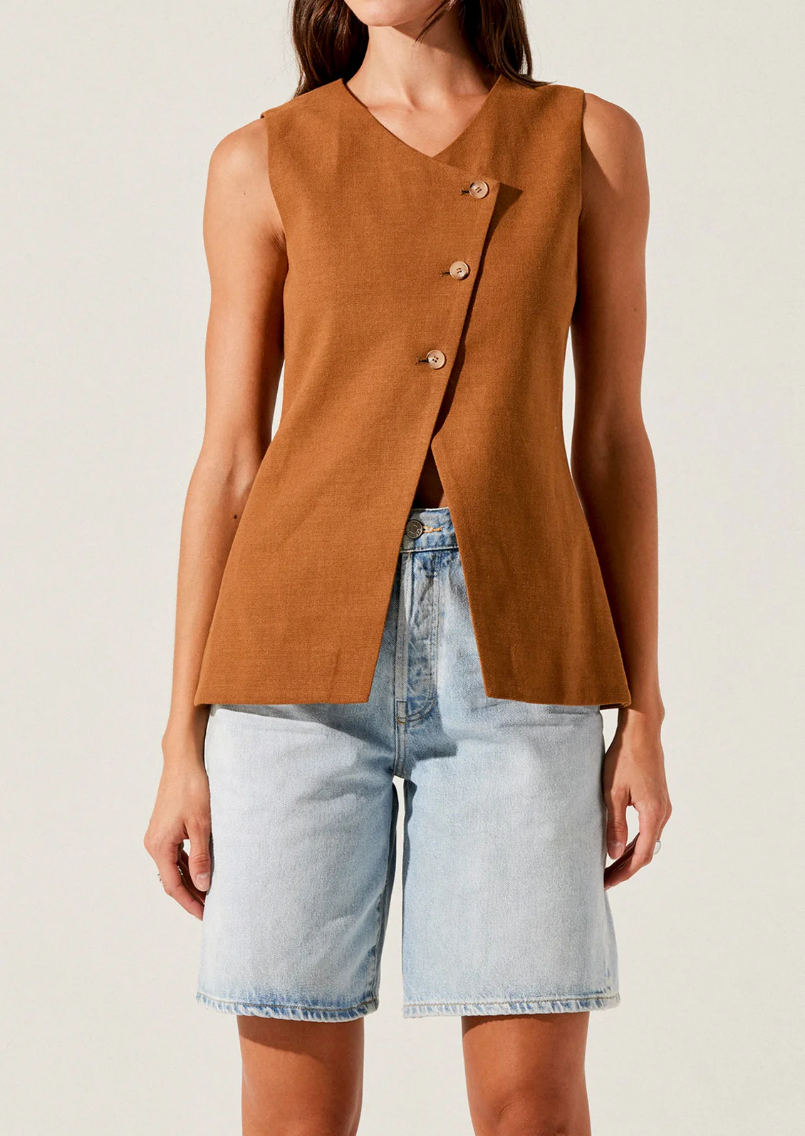 Mars Linen-Cotton Vest - Image 4