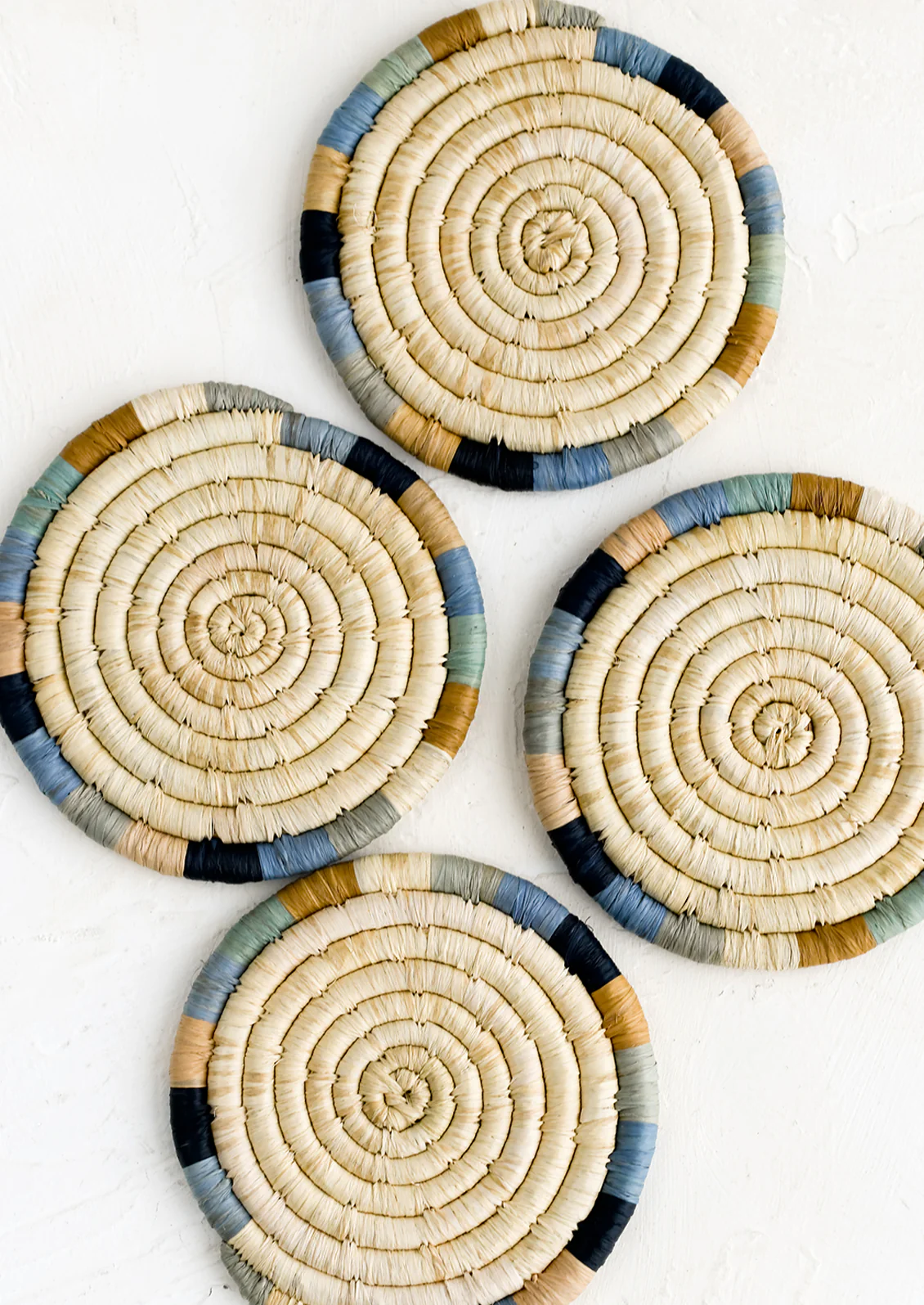 Mirage Raffia Coaster Set
