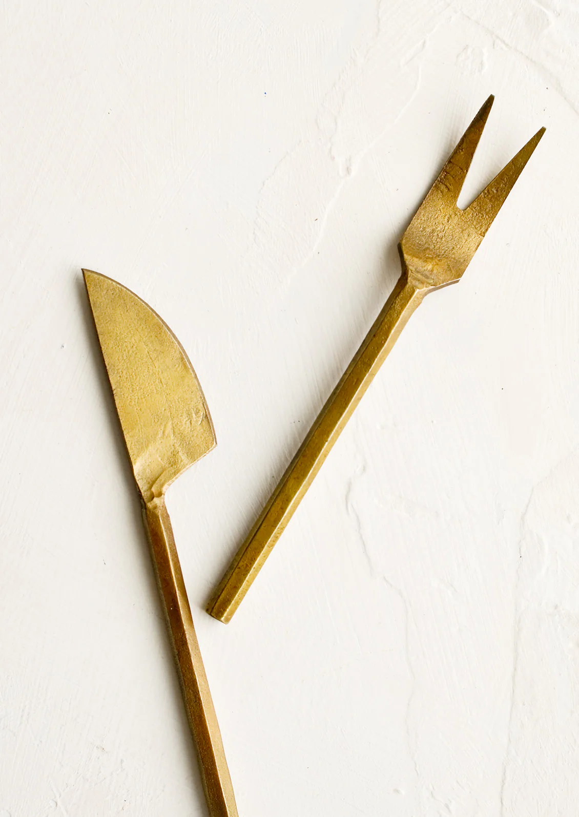 Molten Brass Canapé Utensils
