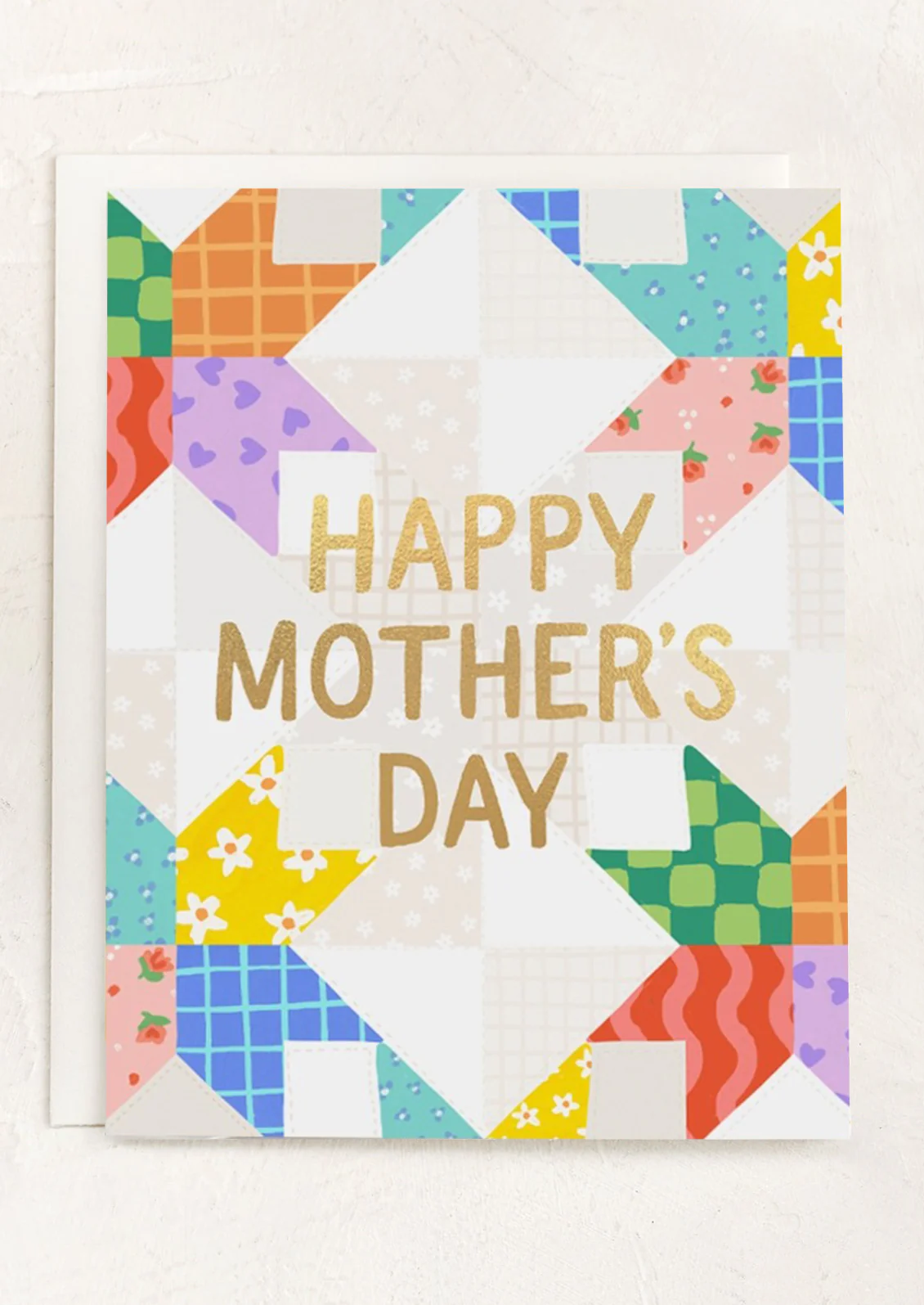 Patchwork Quilt Mother's Day Card
