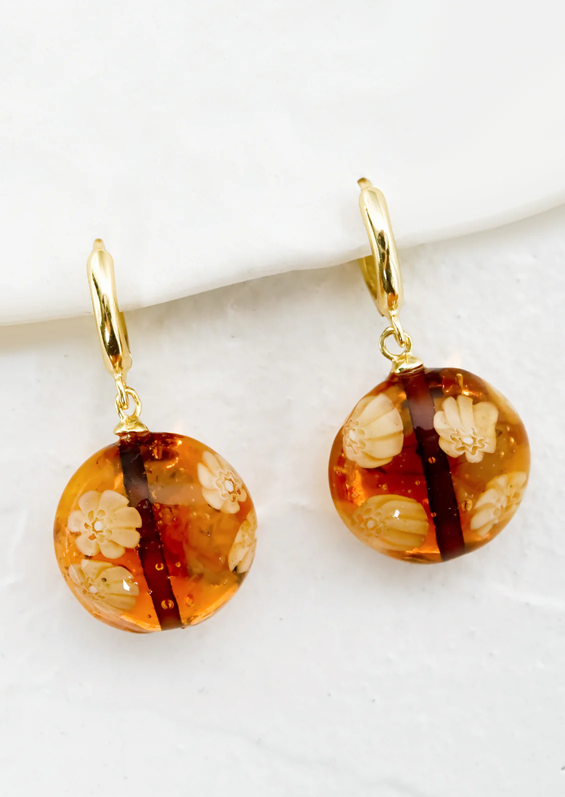 Murano Floral Earrings - Image 2
