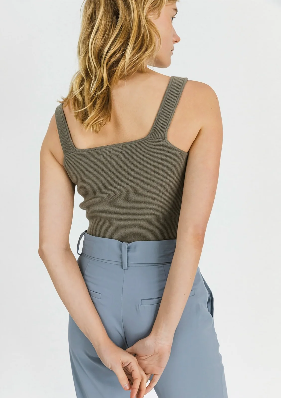Nadia Cropped Knit Tank - Image 2