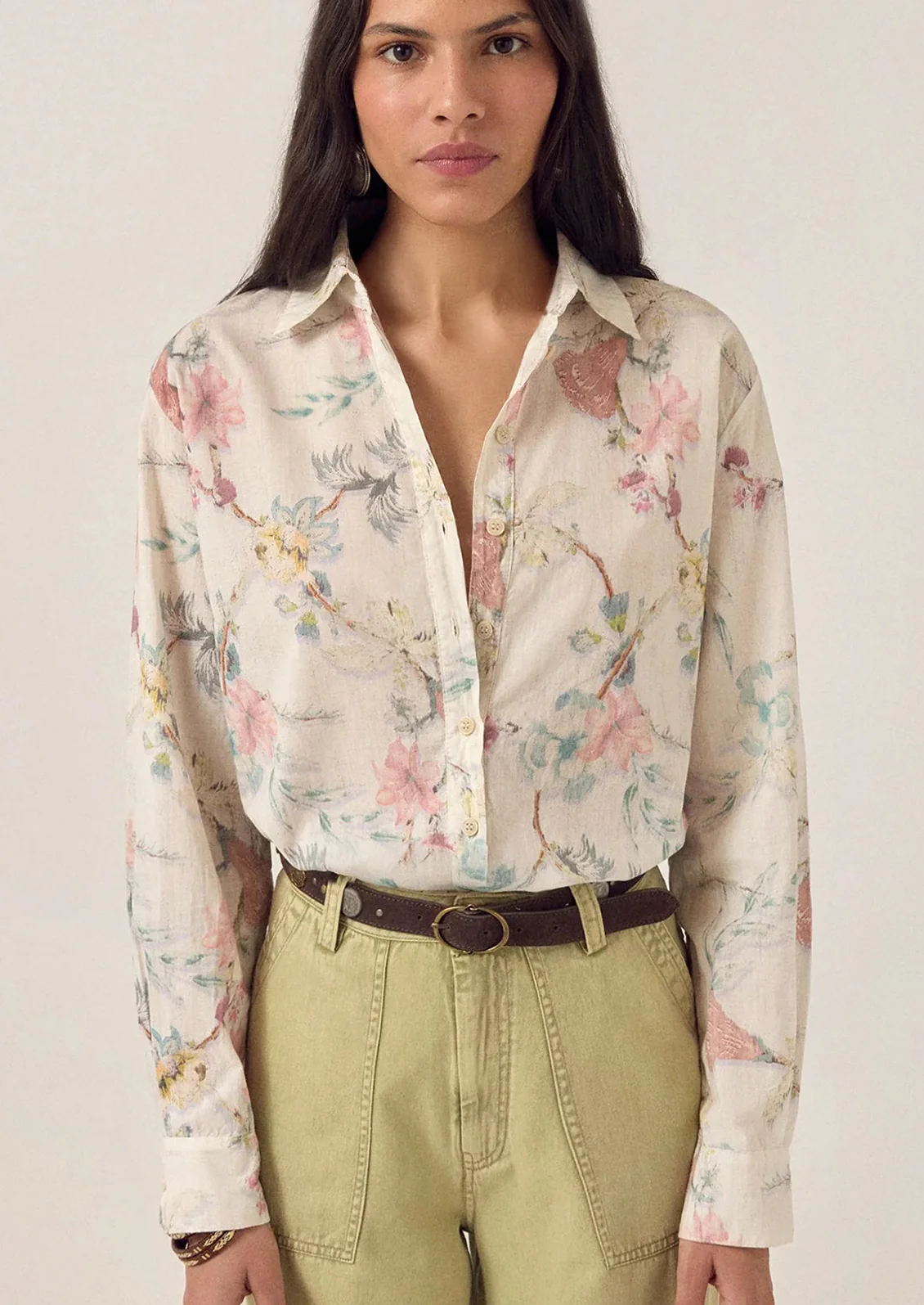 Narciso Floral Cotton Blouse