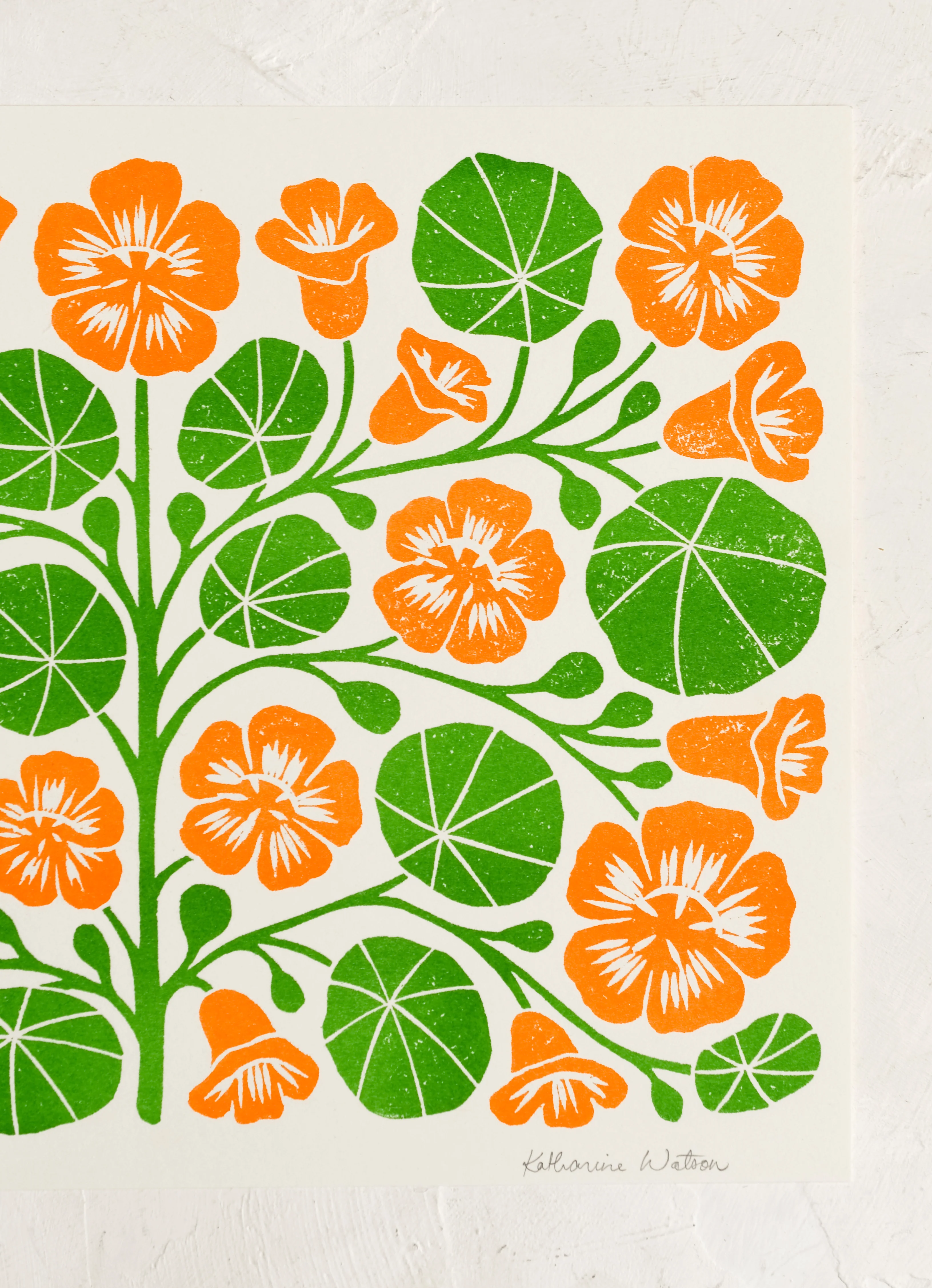 Nasturtium Risograph Print - Image 2