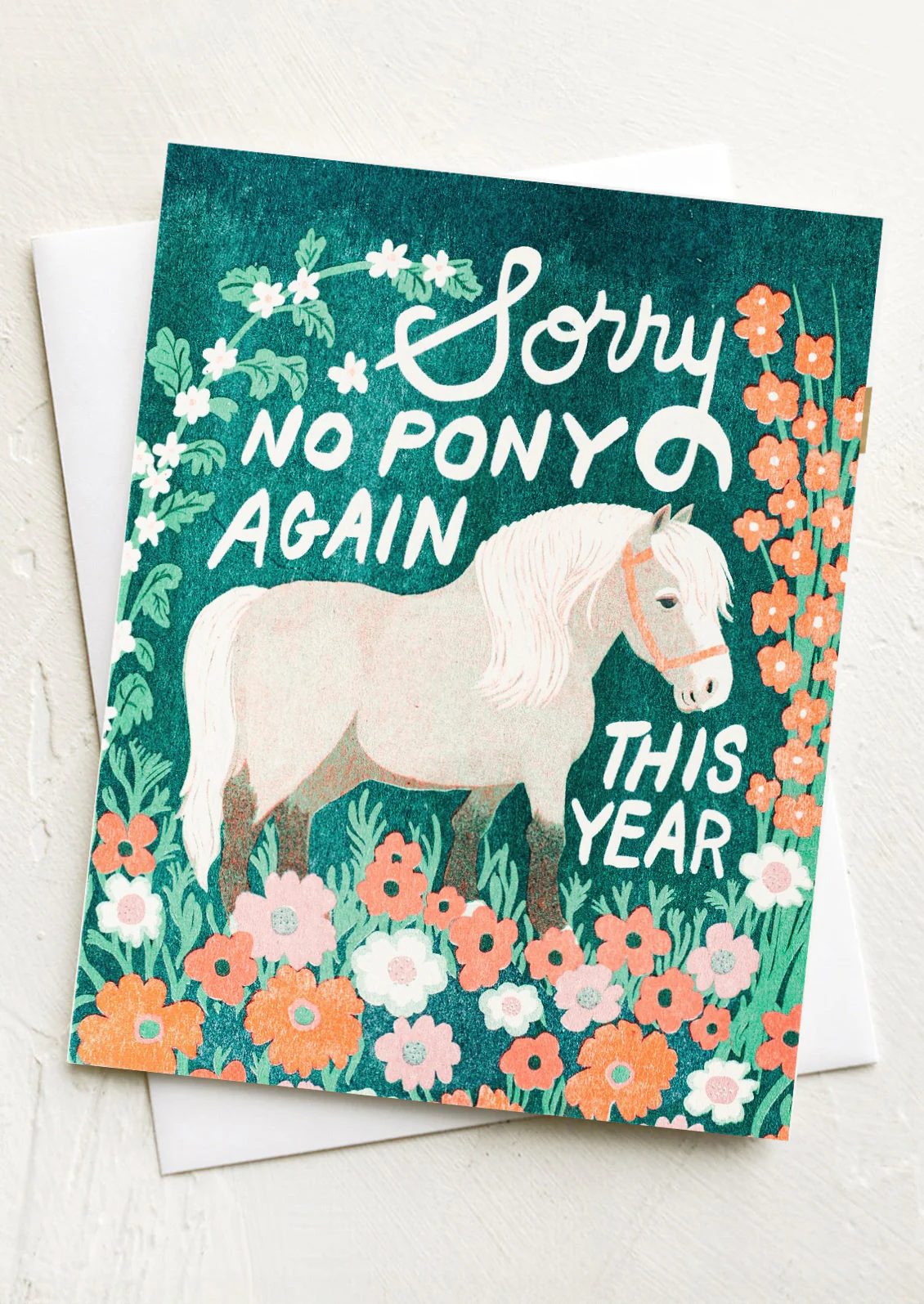 No Pony This Year Birthday Card