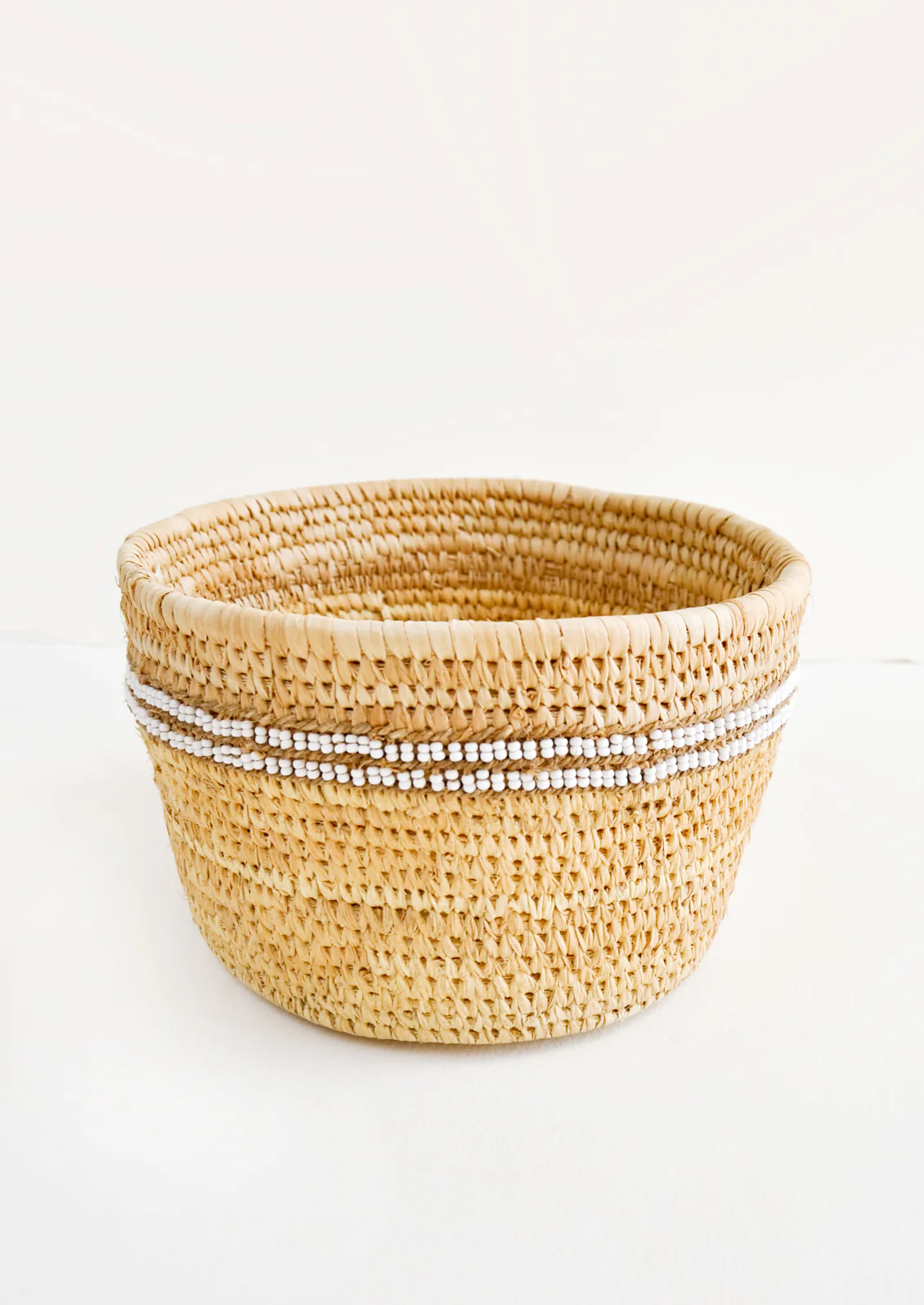 Nomadic Palm Beaded Basket