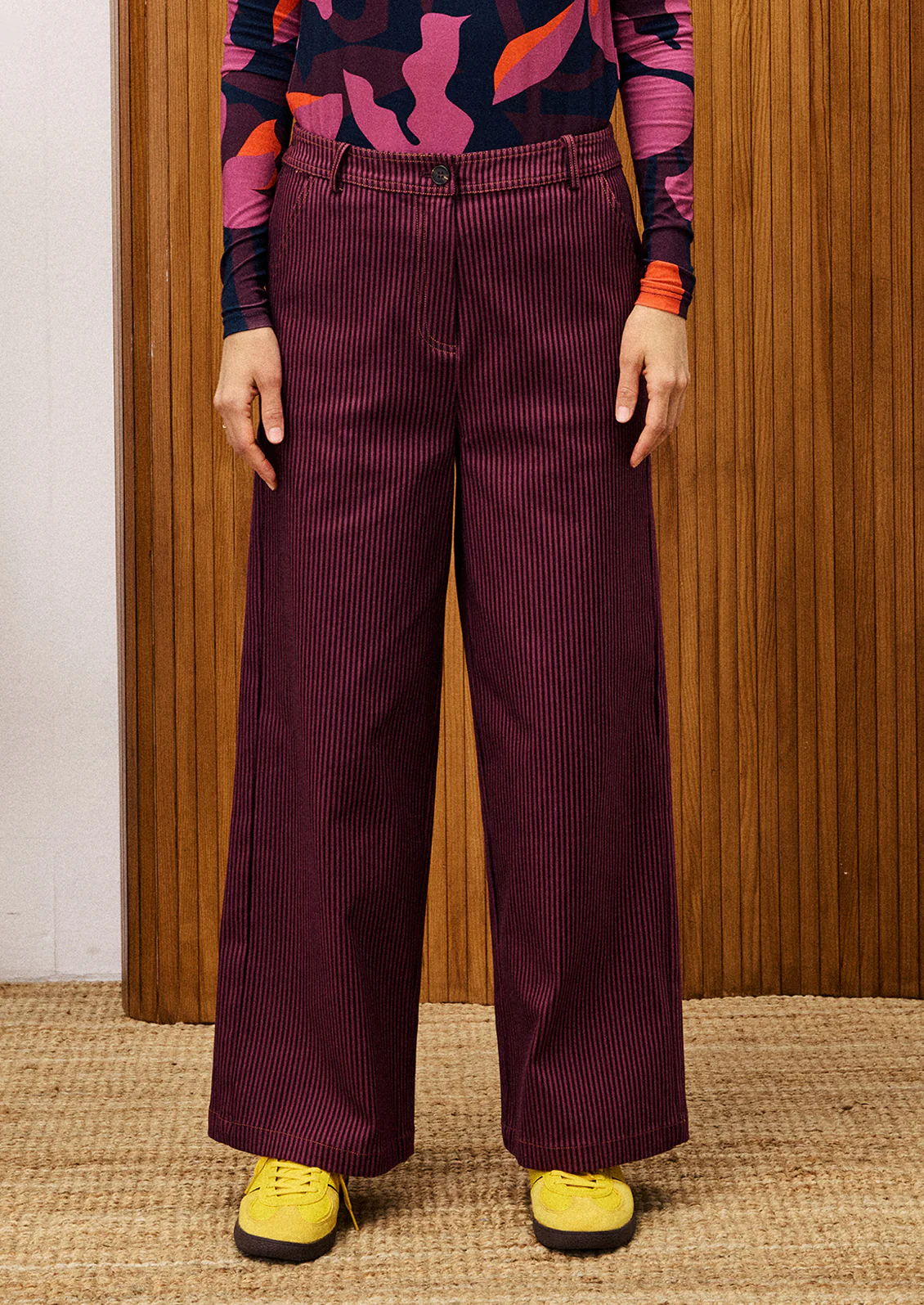 Odille Striped Twill Pant