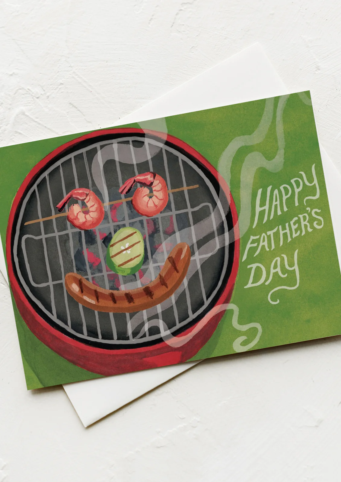 On the Grill Father's Day Card