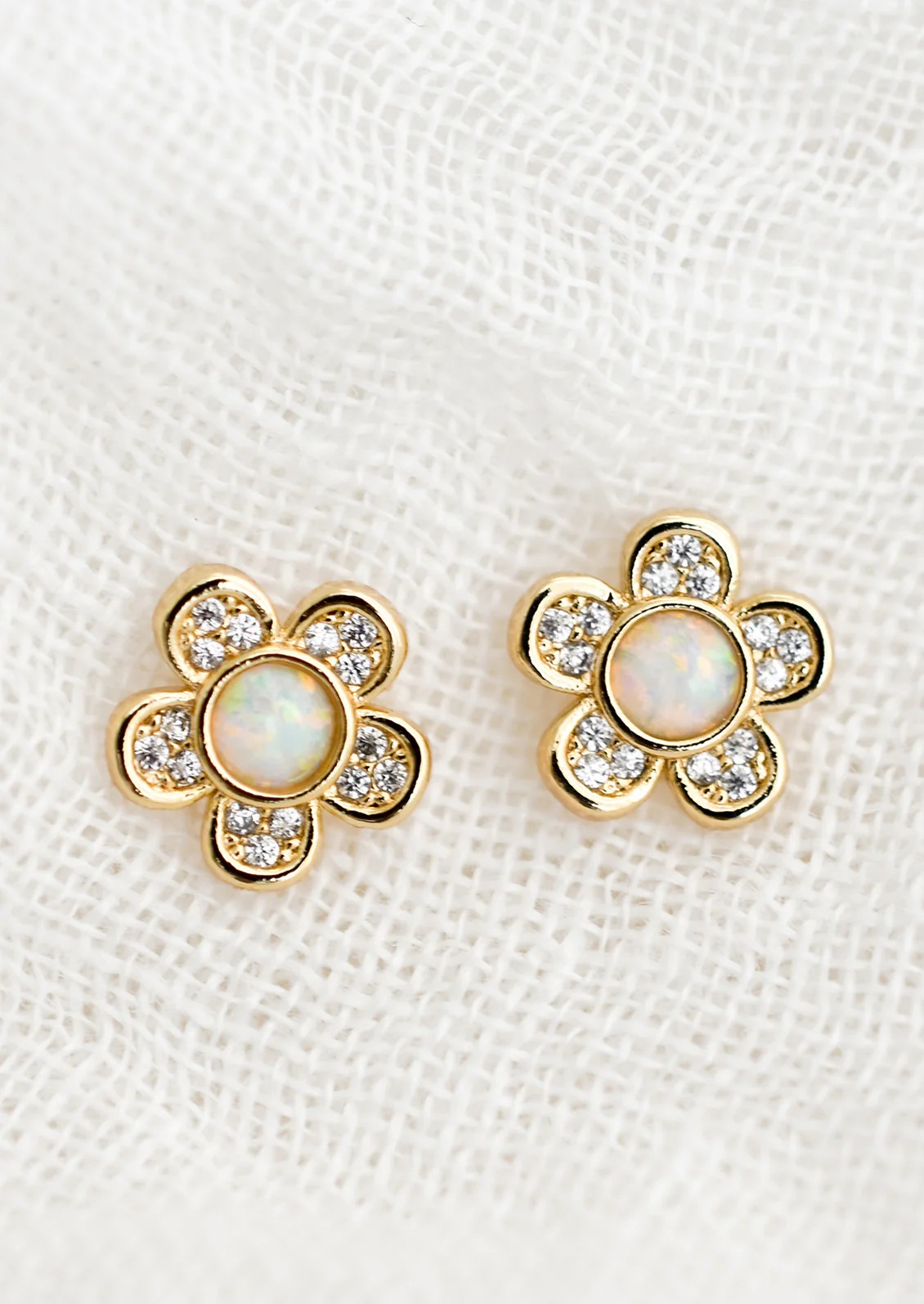 Opal Bloom Stud Earrings