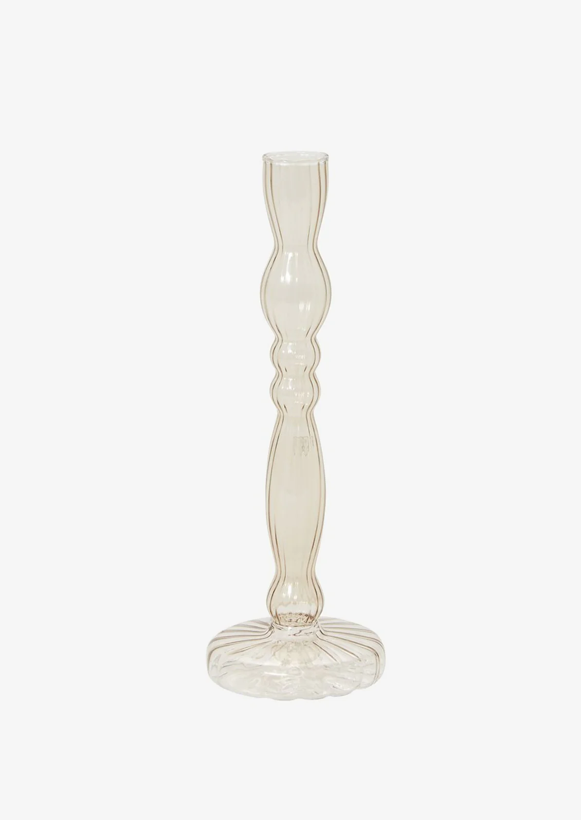 Optic Glass Candlestick Holder - Image 4
