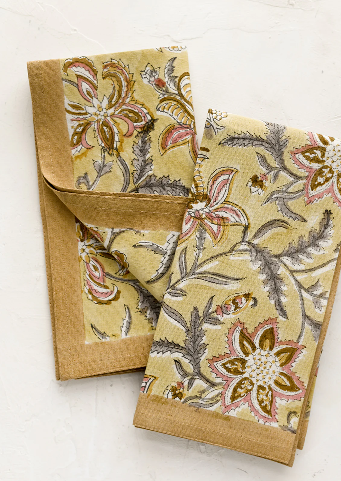 Orchis Block Print Napkin Set - Image 2