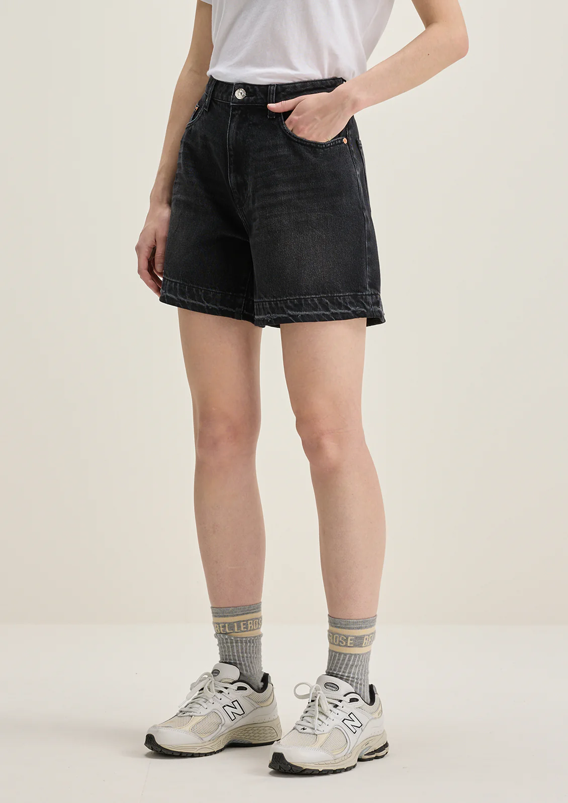 Pactol Wide Denim Shorts - Image 2