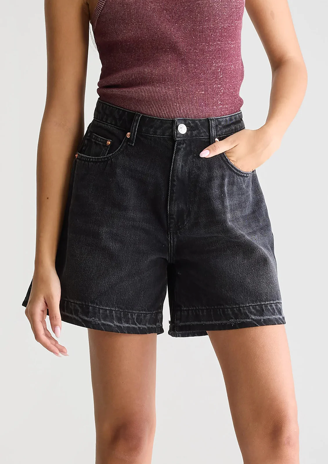 Pactol Wide Denim Shorts - Image 5
