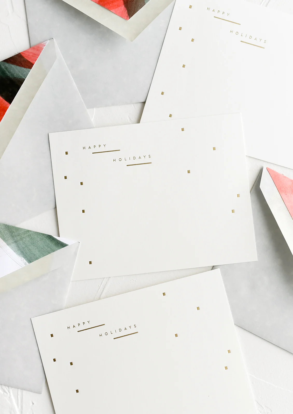 Painted Liner Holiday Card Set