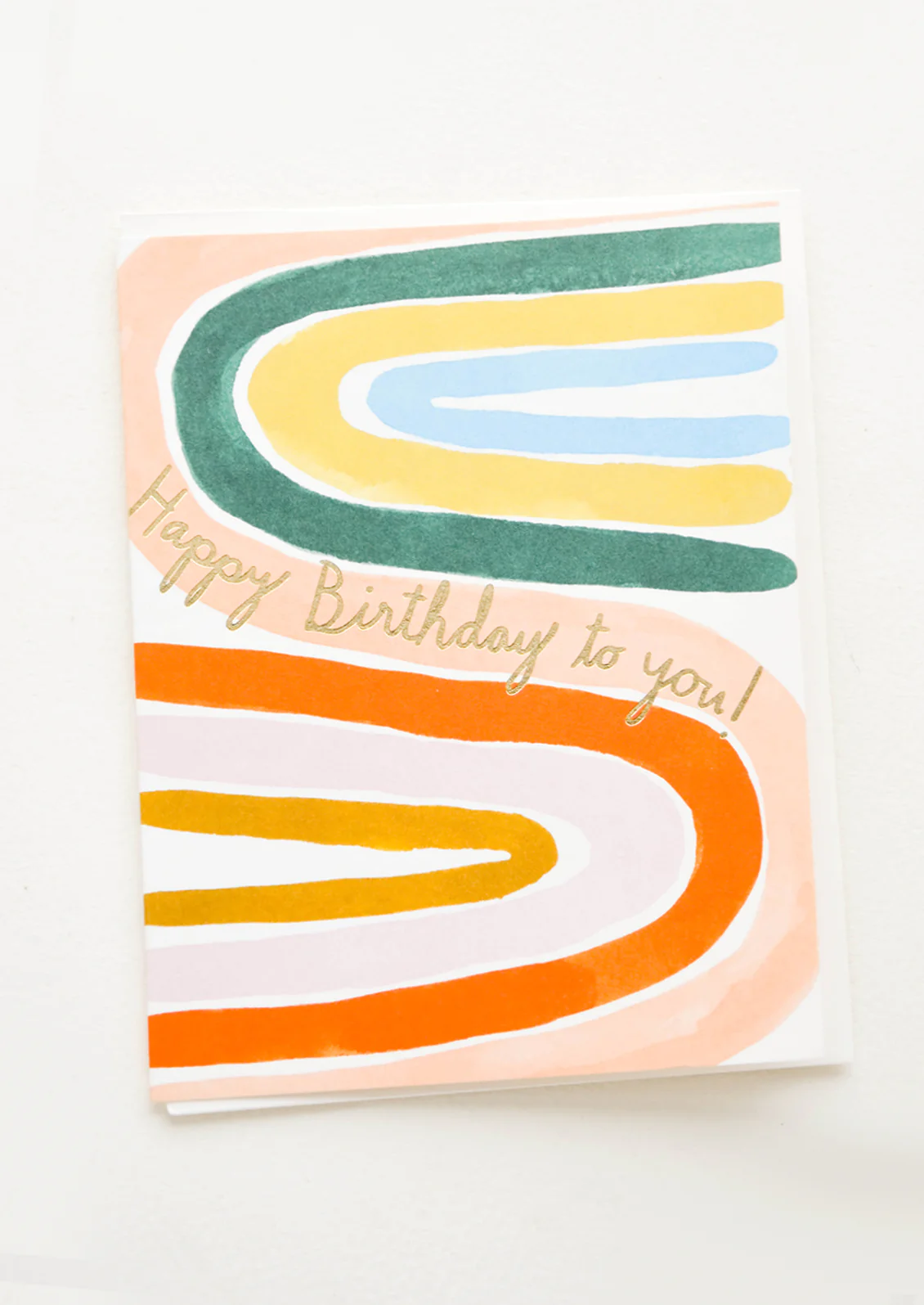Painted Rainbow Birthday Card