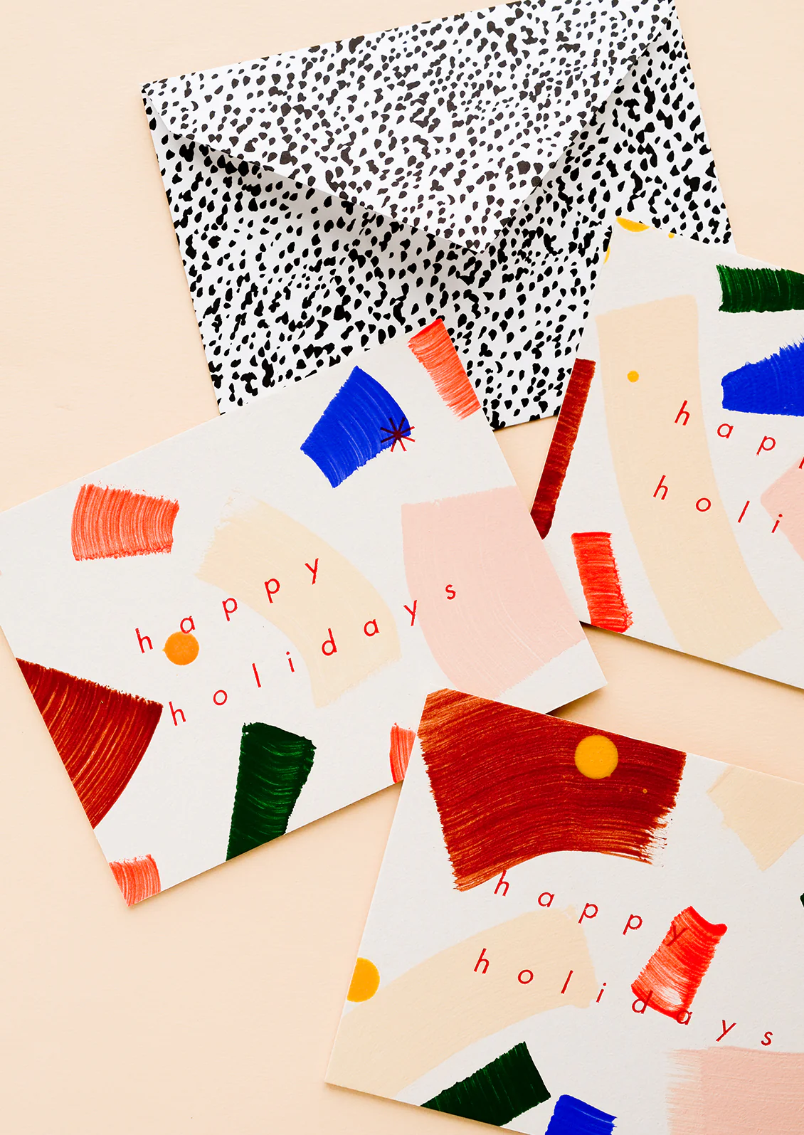 Paintstroke Happy Holidays Card Set