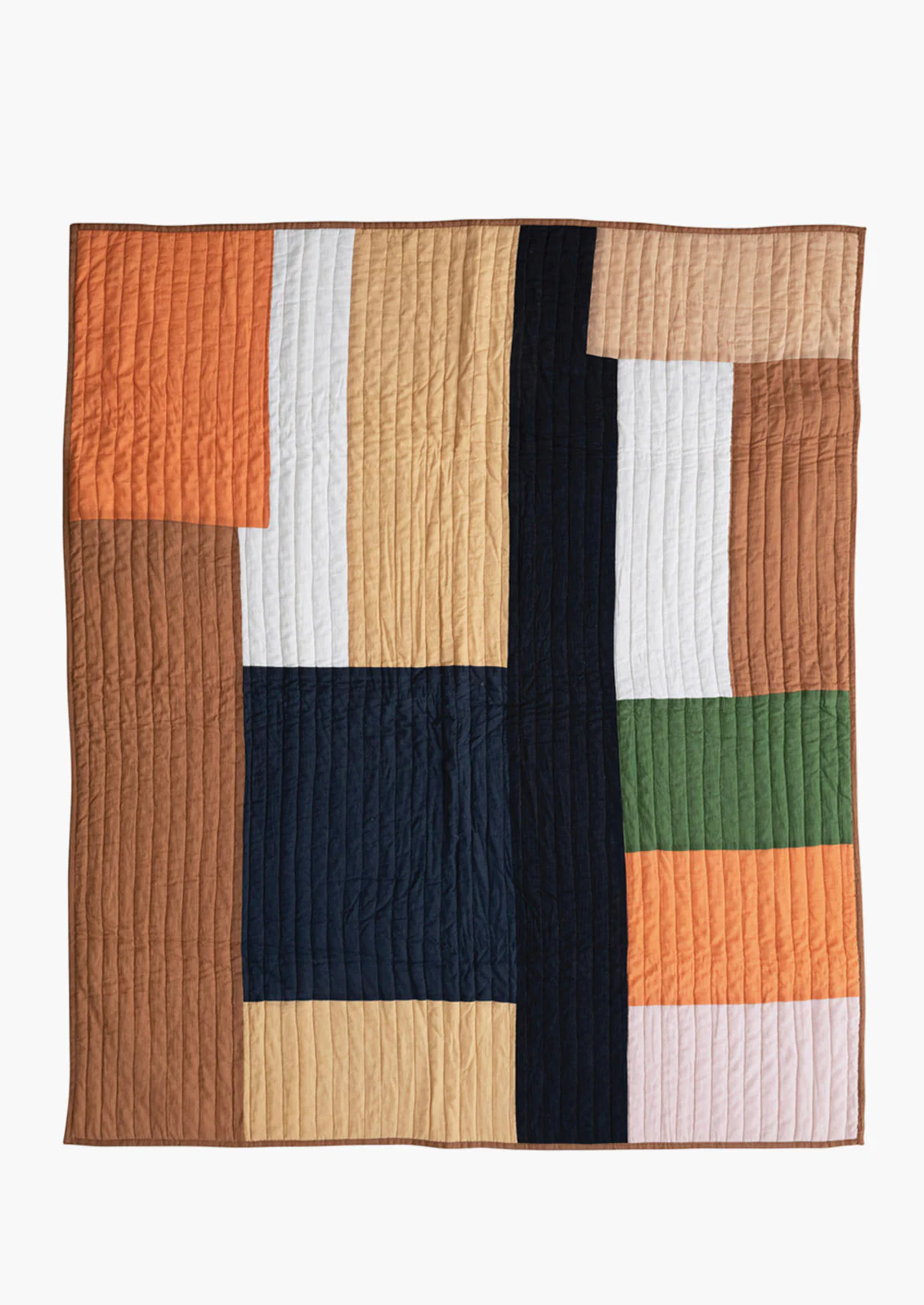 Paneled Patchwork Cotton Quilt - Image 2