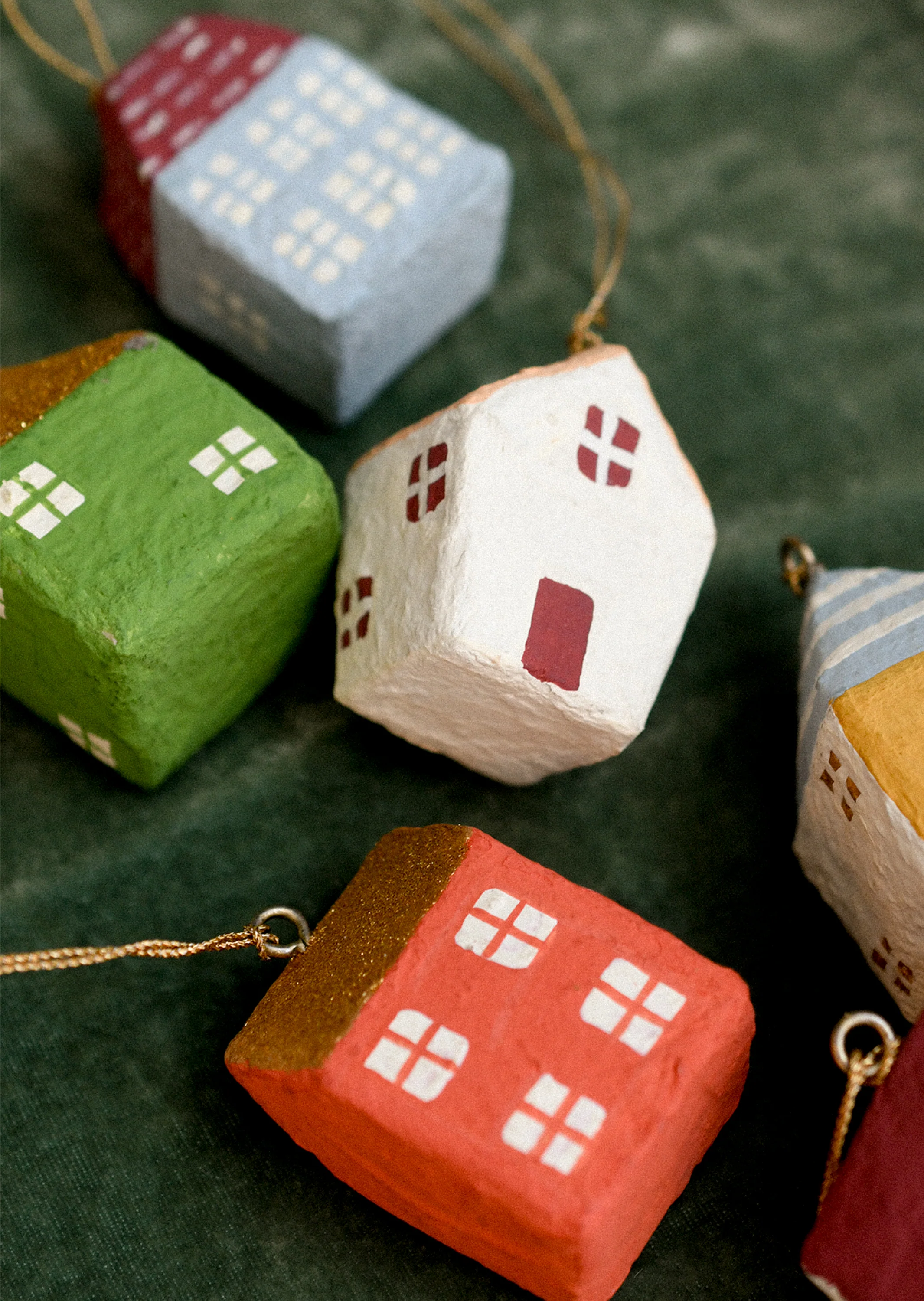 Paper Maché House Ornament - Image 4